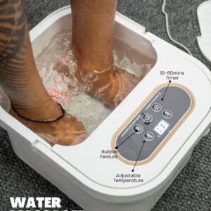 foot spa with bubbles turned on